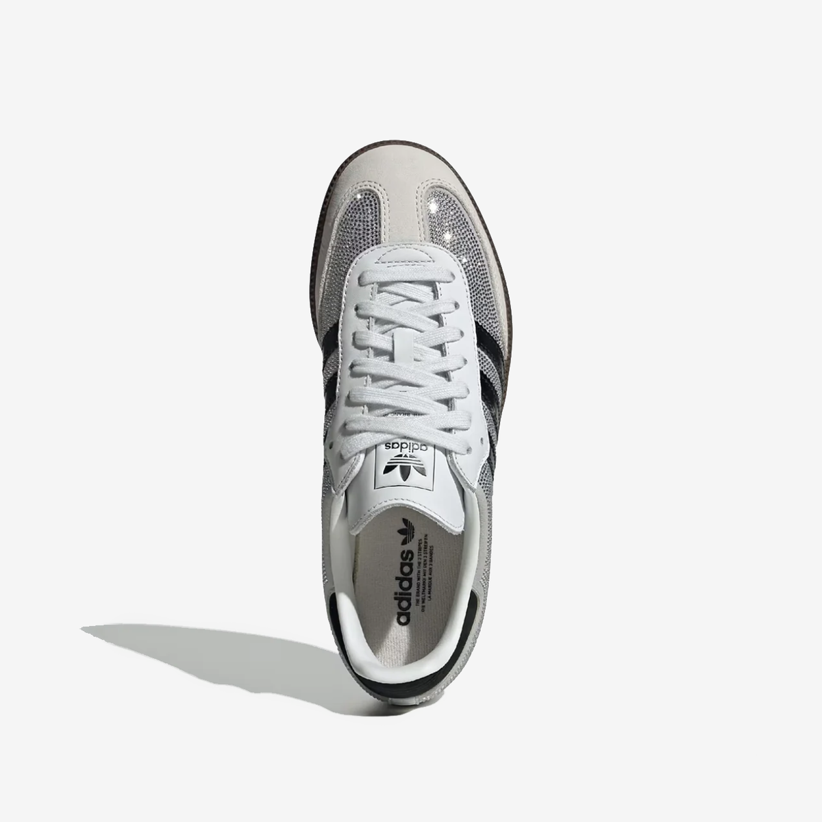 SAMBA OG "RHINESTONE" - Silver / White